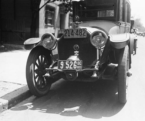 Plate Tectonics: A Brief History of the License Plate and Public Identification 2 Automobile with Maryland and DC license plates