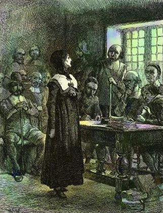 The trial of Anne Hutchinson depicted by Edwin Austin Abbey