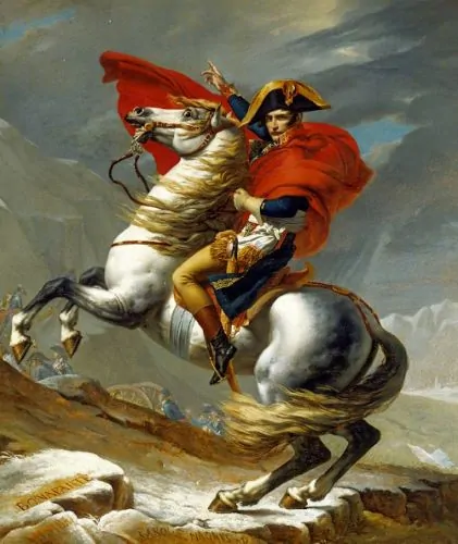 Jacques-Louis David, Napoleon Crossing the Alps, 1802