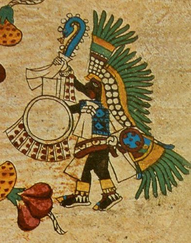 Netotiliztli dancer in the Codex Borbonicus