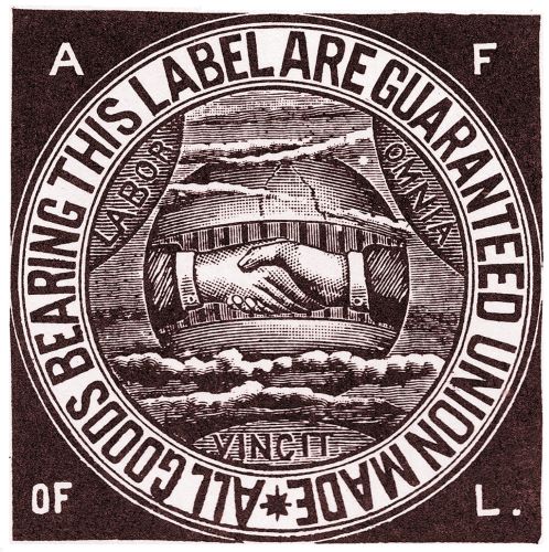 American Federation of Labor union label, circa 1900
