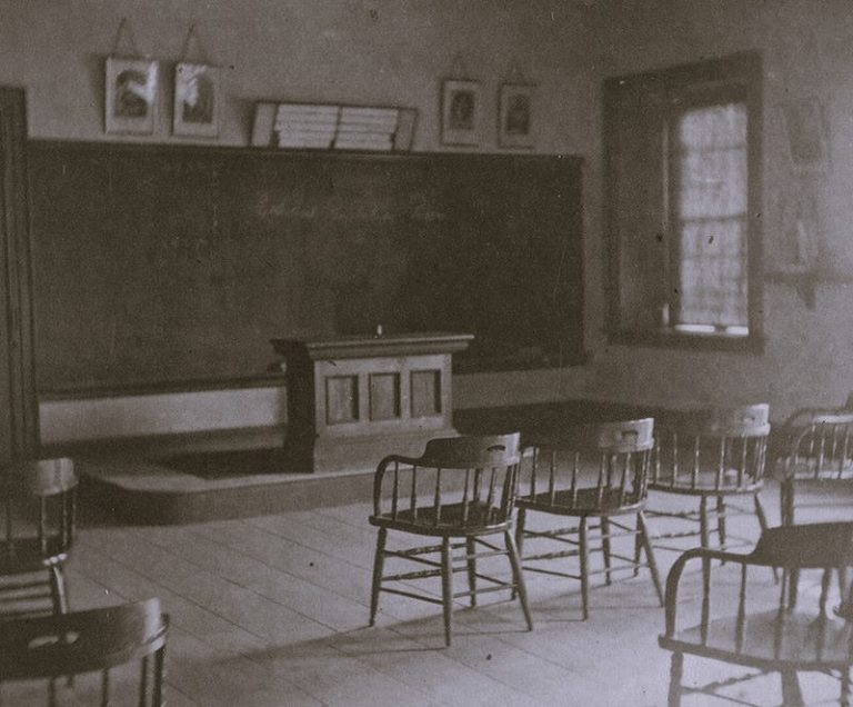 [Interior of a college classroom at Williamstown, Mass.]