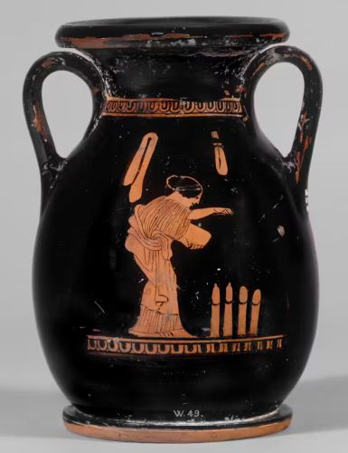 Hard to Imagine: The Long and Satisfying 28,000-Year History of the Dildo 14 An ancient Greek vase, circa 440BC-430 BCE