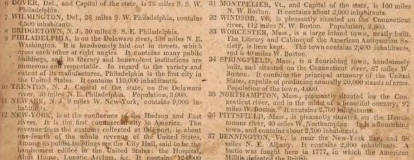 'Travellers’ Tour': America's First Board Game and a Young Nation's Aspirations 14 The ‘stop’ at Bennington, Vt., highlights the town’s Revolutionary War history, while Philadelphia’s entry points to the city’s educational institutions.