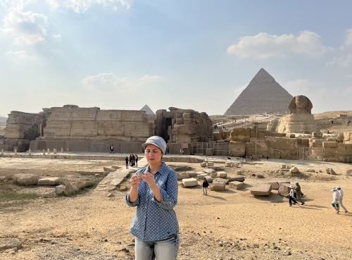 Mapping a Lost Branch of the Nile River as a Key to the Longstanding Mystery of the Pyramids 18 Eman Ghoneim studies the surface topography of the section of the ancient Ahramat Branch