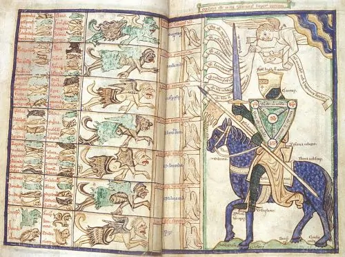 Love Magic in Medieval England: How Priests Viewed Gender 5 Elaborate illustration to 13th-century manuscript of his Summa de virtutibus et vitiis or Summa vitiorum