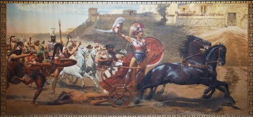 The Ancient Cult of Achilles in Croatia and the Quest for a New Troy 2 The Triumph of Achilles, fresco by Franz von Matsch