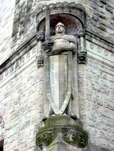 A statue of Roland at Metz railway station, France