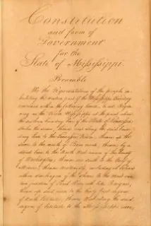 1817 Mississippi Constitution