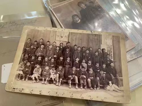 The Horrors and Lasting Legacy of Native American Boarding Schools 2 A photograph archived at the Center for Southwest Research at the University of New Mexico in Albuquerque shows a group of Indigenous students who attended the Ramona Industrial School in Santa Fe.