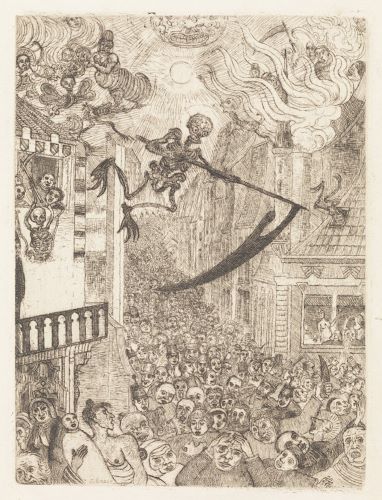 The Man and The Crowd (1928): Photography, Film, and Fate 15 James Ensor, Death Chasing the Flock of Mortals, 1896