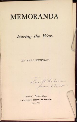 Compassion Amid Chaos: Walt Whitman as a Lifeline for Wounded Soldiers 5 Compassion Amid Chaos: Walt Whitman as a Lifeline for Wounded Soldiers