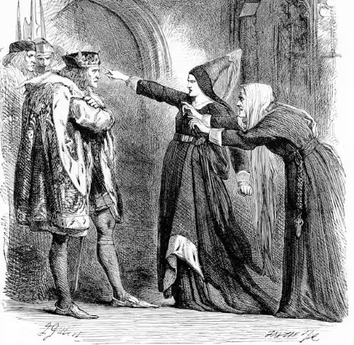 What Shakespeare Revealed about the Chaotic Reign of Richard III 2 In this circa 1754 illustration, two women scold Richard III in Shakespeare’s play.