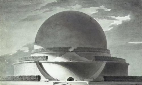 Designing the Sublime: Boullée and Ledoux’s Architectural Revolution 29 Exterior of Étienne-Louis Boullée’s design for Newton’s Cenotaph, 1784
