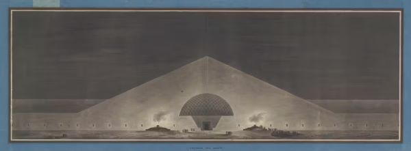 Designing the Sublime: Boullée and Ledoux’s Architectural Revolution 33 Étienne-Louis Boullée’s design for a funerary monument, ca. 1781–1793