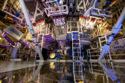 Startups Are Looking to the Possible Promise of Fusion Energy 13 The target chamber of Lawrence Livermore National Lab’s National Ignition Facility