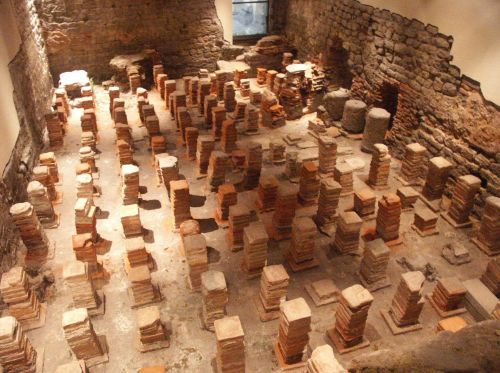 Caldarium from the Roman Baths at Bath, in Britain