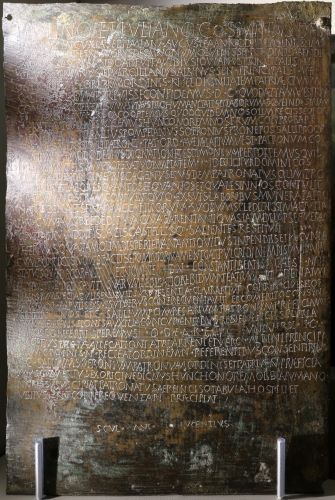 A tabula patronatus from Amiternum, 325–335 CE.