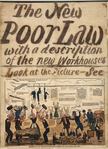 Image of the 1834 Poor Law in the UK.