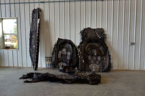 This space junk fell into a farmer’s field in Saskatchewan.