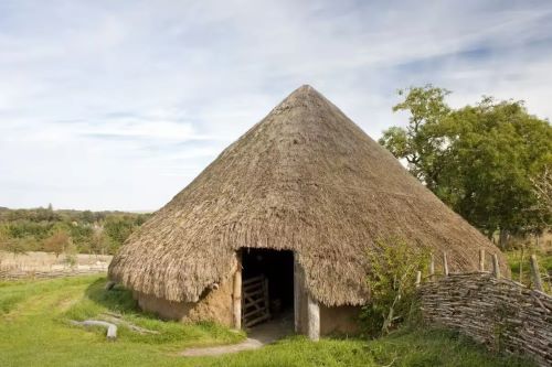 Reconstruction of an Iron Age roundhouse