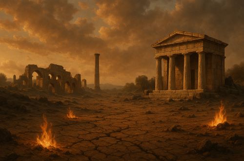 Image of ancient climate change created by Brewminate with AI