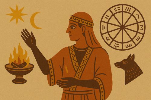 Image of ancient divination created by Brewminate with AI