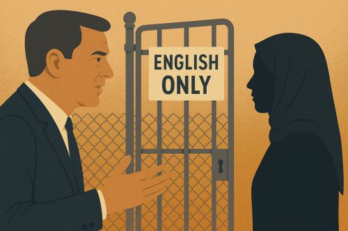 Image of cultural barriers to immigration created by Brewminate with AI