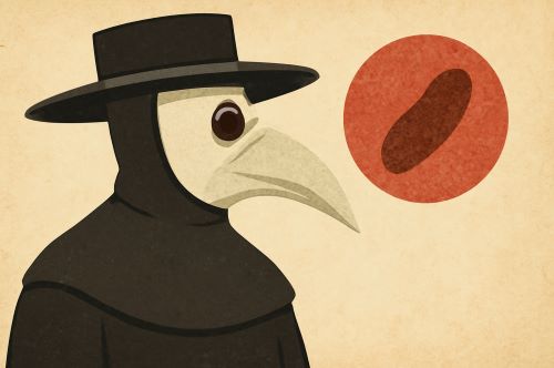 Illustration of a plague doctor created by Brewminate with AI