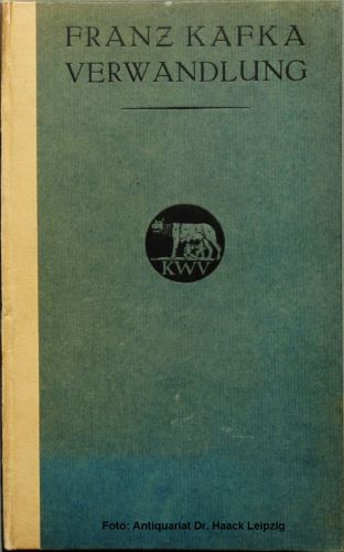 Front cover of a 1916 edition of Kafka’s The Metamorphosis