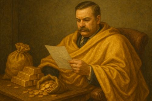 Illustration of a robber baron
