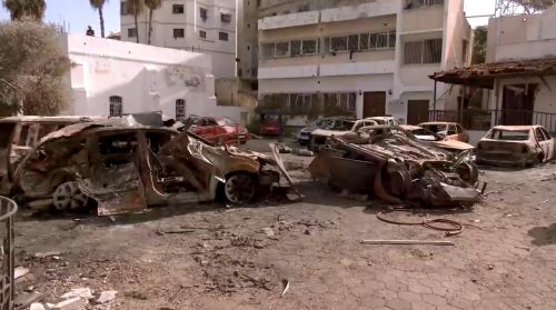 Aftermath of the Al-Ahli Arab hospital explosion
