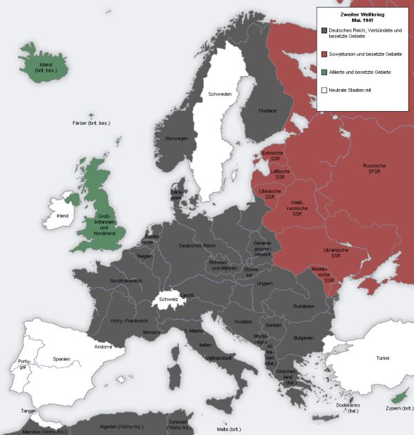 From Bolt to Burst: The StG 44 and the Shifting Geometry of Modern War 15 Situation in Europe by May/June 1941, immediately before Operation Barbarossa