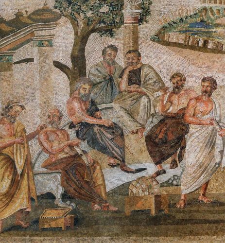 Can AI Think? Should It? What It Means to Think from Plato to ChatGPT 11 A Roman mosaic from Pompeii depicts Plato’s academy in Greece