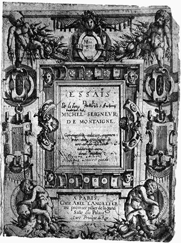 Smoke and Mirrors: Medieval, Enlightenment, and Renaissance Philosophies of Consciousness 12 Cover of Montaigne’s Essays