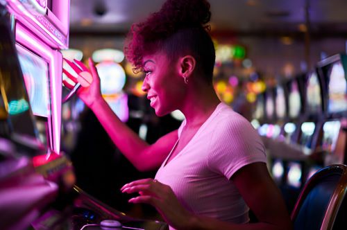 Beer, Culture, and Casinos: A Unique Blend of Czech Leisure 6 a woman playing slot machine