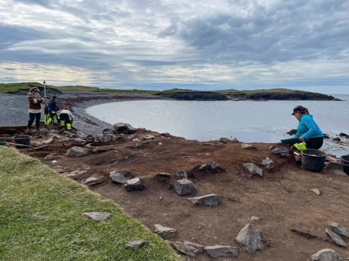 Medieval Blues: How Viking-Age Hunters Pursued the Biggest Animal on Earth 19 The whalebones at Hafnir are so close to the water’s edge that they are eroding into the ocean.