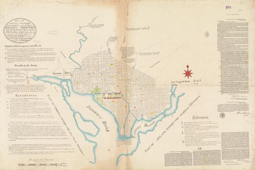 A House Made of Power: Architecture, Myth, and the Making of the White House 14 Facsimile of manuscript of Peter Charles L'Enfant's 1791 plan for the federal capital city