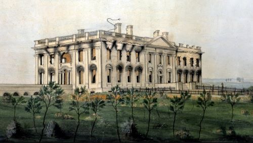 A House Made of Power: Architecture, Myth, and the Making of the White House 16 The White House ruins after the Burning of Washington during the War of 1812