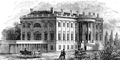 A House Made of Power: Architecture, Myth, and the Making of the White House 17 A 19th-century view of Jefferson and Latrobe's West Wing Colonnade
