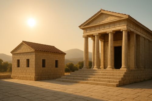 Courting the Sun: Passive Solar Design in the Architecture of Ancient Greece and Rome 10 Illustration of ancient Greek temples