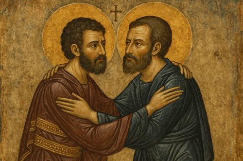 Ancient Same-Sex Unions: Historiographical Analysis of Adelphopoiesis in Early Christianity 10 Illustration of two men being united in the ancient world