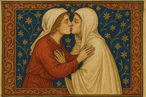 Veiled Desires and Sacred Metaphors: Homoerotic Literature in the Medieval World 9 Illustration of a medieval same-sex union