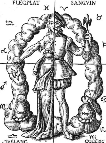 Moisture, Melancholy, and the Moon: Medieval Understandings of Lunar Power 16 16th-century German illustration of the four humors