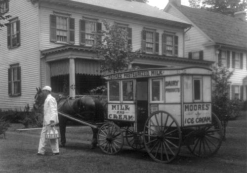 White Death, White Gold: Milk’s Historic Peril and Saving Pasteurization 12 A U.S. milkman with a delivery wagon, 1925
