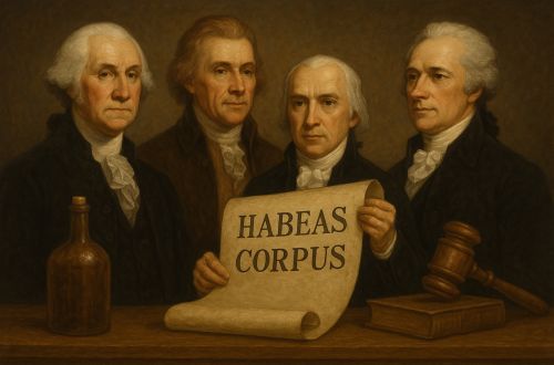 From Whiskey to Habeas Corpus: Early Presidents and the Pursuit of Federal Power 11 Illustration of Founders and habeas corpus