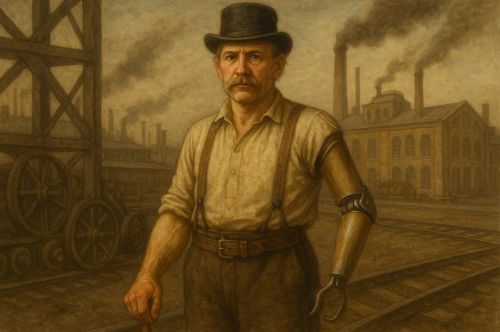 Artificial Limbs and Industrial Bodies: Prosthetics in the Nineteenth Century 11 Illustration of a 19th-century prosthetic arm