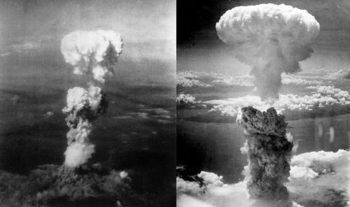 Knowledge in Chains: The Restriction of Technology from Antiquity to the Present 13 The mushroom clouds of the atomic attacks on Hiroshima, Japan, 6 August 1945 (left) and Nagasaki, Japan, 9 August 1945 (right)