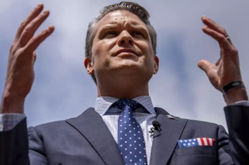 Christian Nationalism in Uniform: Faith and Power in the Pentagon 2 Secretary of Defense Pete Hegseth speaks to reporters at the Pentagon