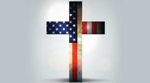 The Ongoing Danger of Christian Nationalism in America 2 Combined cross and flag